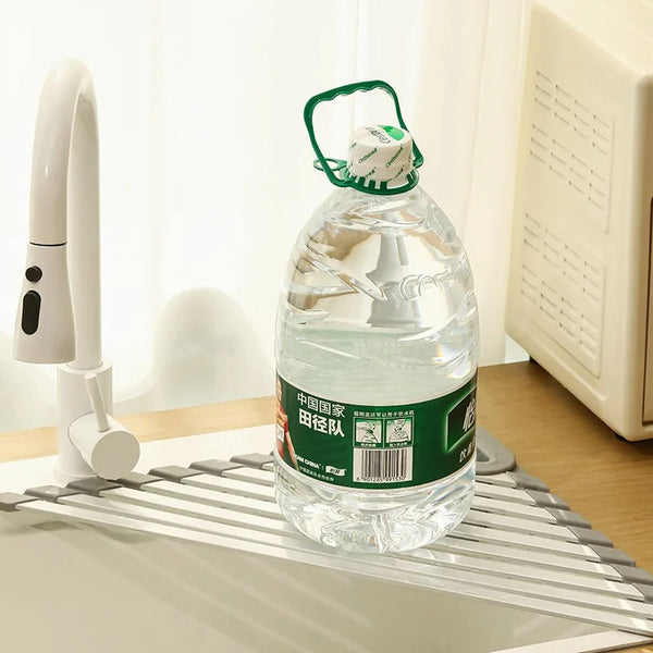 Aluminum Triangle Dish Drying Rack – Foldable Sink Corner