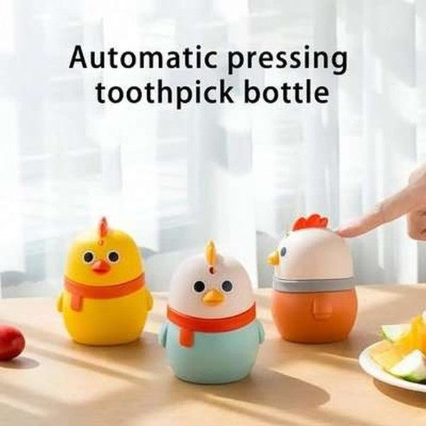 Automatic Shape Cartoon Chick Toothpick Dispenser