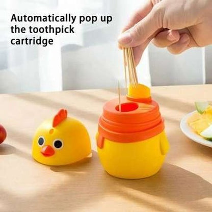 Automatic Shape Cartoon Chick Toothpick Dispenser