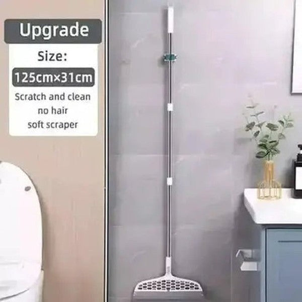 Silicone Broom Floor Brooms Grey Rotatable Durable Silicone Cleaning Broom · Dondepiso