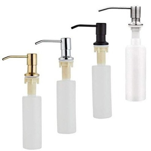 Stainless Steel Sink Soap Dispenser with Hand-Press Controls