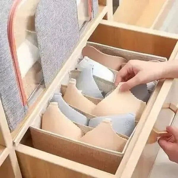 Fabric Underwear Box Clothing & Closet Storage Fabric Heavy Duty Underwear Box with Lid – Dondepiso