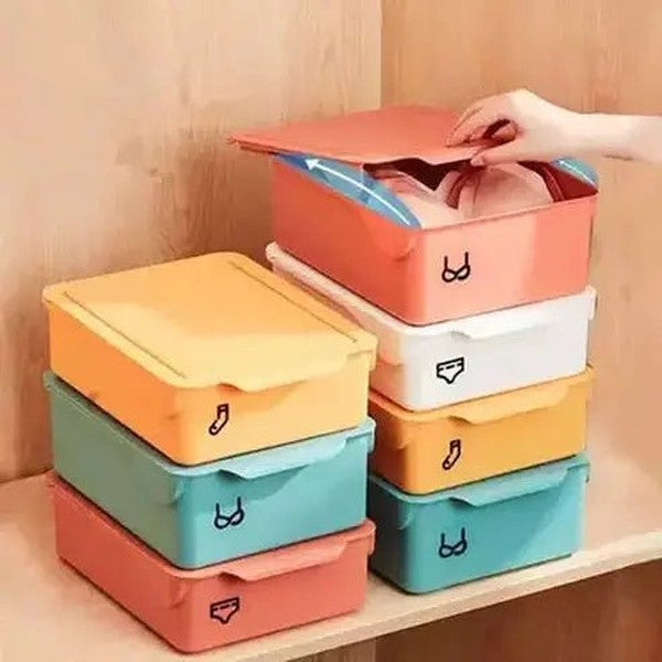 Sliding Lid Underwear Container Clothing & Closet Storage Sliding Lid Underwear Storage Container – Dondepiso