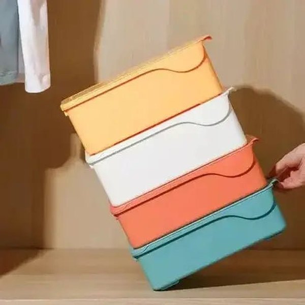 Sliding Lid Underwear Container Clothing & Closet Storage Sliding Lid Underwear Storage Container – Dondepiso