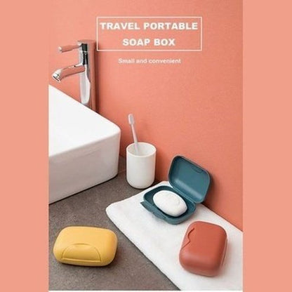 Portable Travel Soap Box Four Colors Waterproof Leak Proof Stylish Compact Easy To Carry Bathroom Storage Sealed Box. Bathroom Accessories: Soap Dishes & Holders.