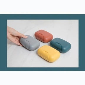 Portable Travel Soap Box Four Colors Waterproof Leak Proof Stylish Compact Easy To Carry Bathroom Storage Sealed Box. Bathroom Accessories: Soap Dishes & Holders.