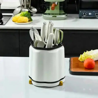 Rotating Countertop Cutlery Organizer with 360° Access