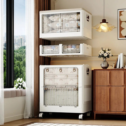 Bedroom storage organizer for toys and clothes