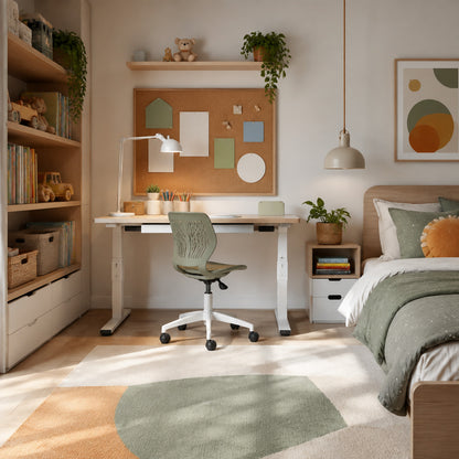 Cozy kids reading nook with canopy floor cushions books and wooden toys