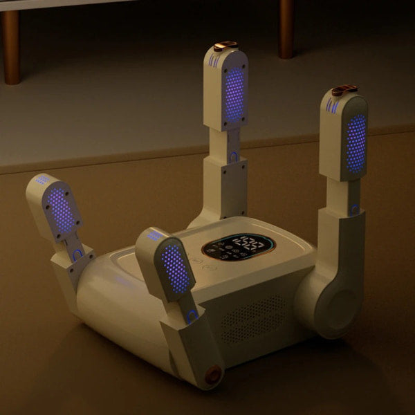 Portable electric shoe dryer with fast heating and deodorizing technology