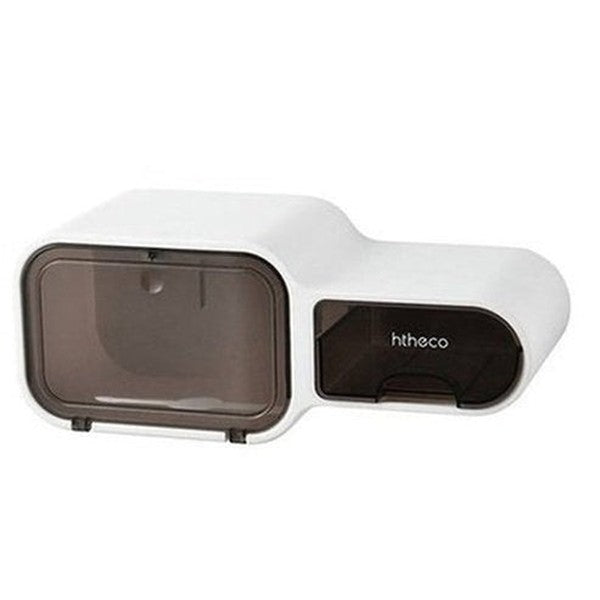 semi-automatic multifunction waterproof toilet paper box shower room no hole firm storage box. bathroom accessories. type: toilet paper holders.