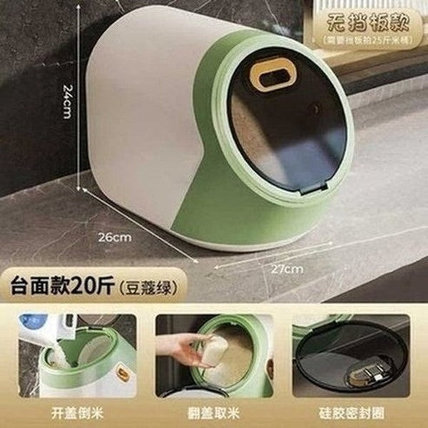 Large Food Storage Container Rice Barrels Sealed Cereal Dispenser Rice Tank Grain Box Kitchen Storage Container. Food Storage. Type: Food Storage Containers.