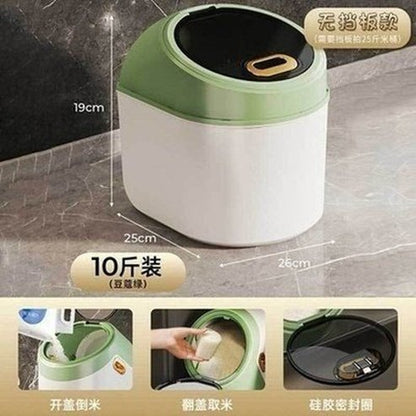 Large Food Storage Container Rice Barrels Sealed Cereal Dispenser Rice Tank Grain Box Kitchen Storage Container. Food Storage. Type: Food Storage Containers.
