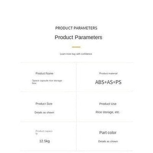 Large Food Storage Container Rice Barrels Sealed Cereal Dispenser Rice Tank Grain Box Kitchen Storage Container. Food Storage. Type: Food Storage Containers.
