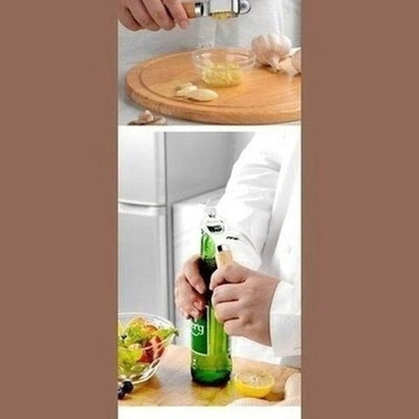 9-Piece Cooking Utensils Set With Wooden Handle Can Opener Baking Set Cooking Tool Kitchenware Pizza Peeler Cheese Knife. Product Type: Cookware Sets