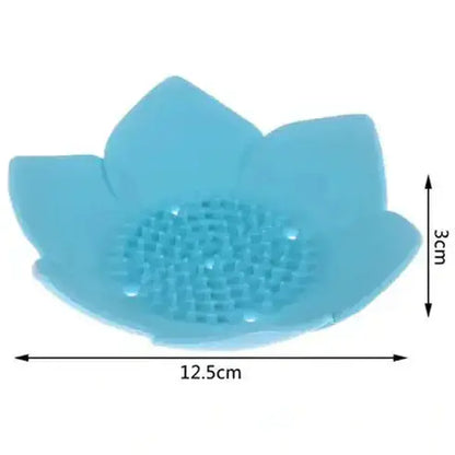Lotus Shaped Silicone Soap Dish with Drainage Feature