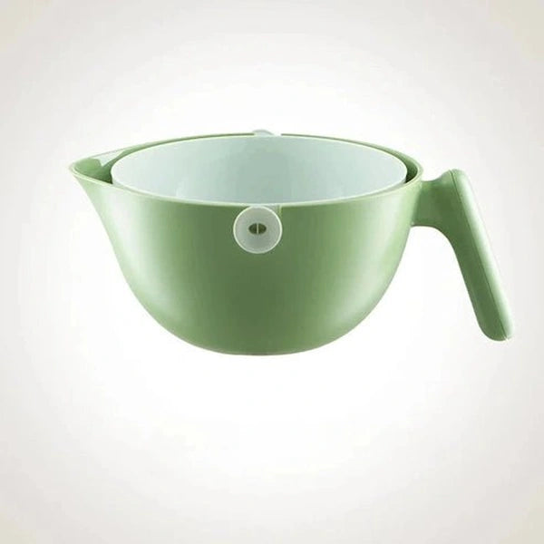 Dual-Layer Rotating Colander & Wash Bowl
