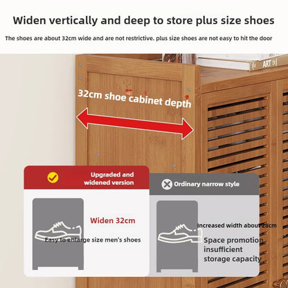 modern shoe cabinet with doors dust proof