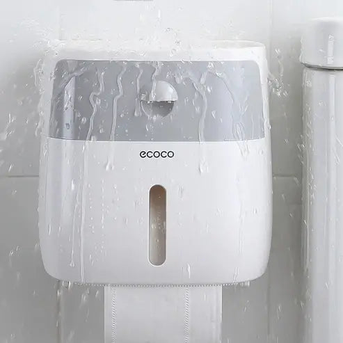 ecoco Double Layer Wall-Mounted Toilet Paper Holder