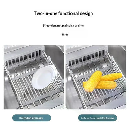 Over sink drying rack with expandable design