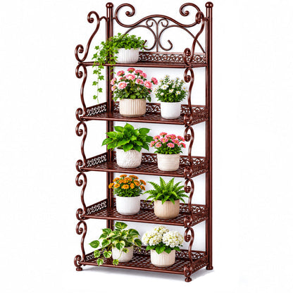 European Multi Tier Metal Plant Stand for Indoor Plants