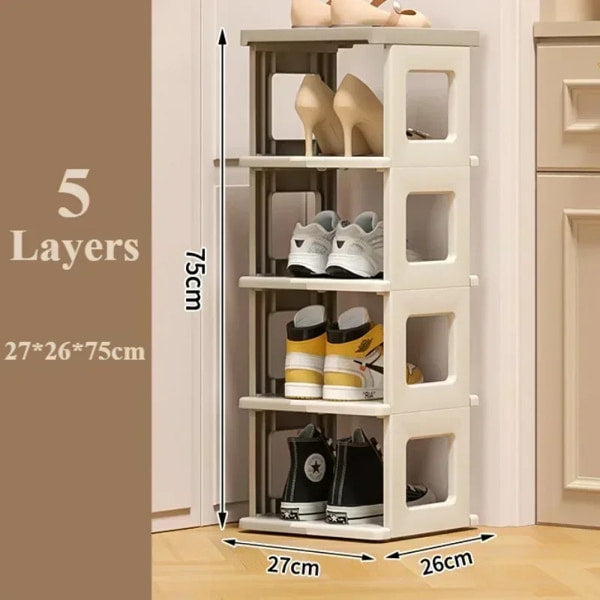 Space efficient shoe cabinet for modern homes