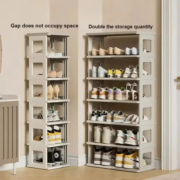 Installation free shoe rack organizer for home storage