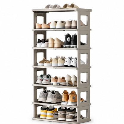 Foldable multi-layer shoe rack cabinet for small spaces