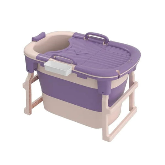 Foldable Insulated Adult Soak Bathtub – Portable Full Body Spa Bat