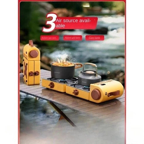 Folding Double-Head Portable Camping Stove