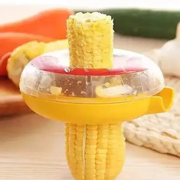 Corn Cob Remover Food Peelers & Corers Yellow Rotating Manual corn cob kernel remover tool · Dondepiso