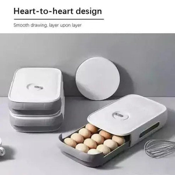 Egg Storage Box Food Storage Containers Large Capacity Egg Storage Box Refrigerator · Dondepiso