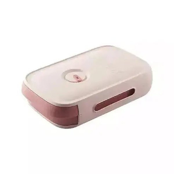 Egg Storage Box Food Storage Containers Pink Large Capacity Egg Storage Box Refrigerator · Dondepiso