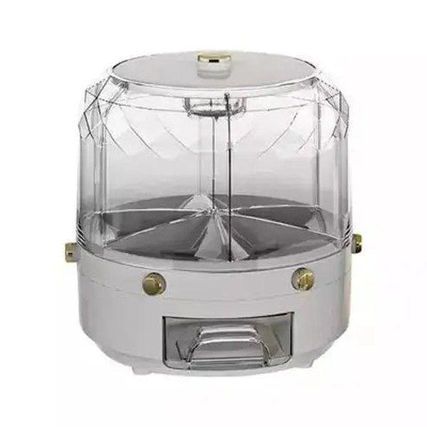 Rice Storage Box Food Storage Containers Grey Rice Storage Box Cereal Dispenser – Dondepiso