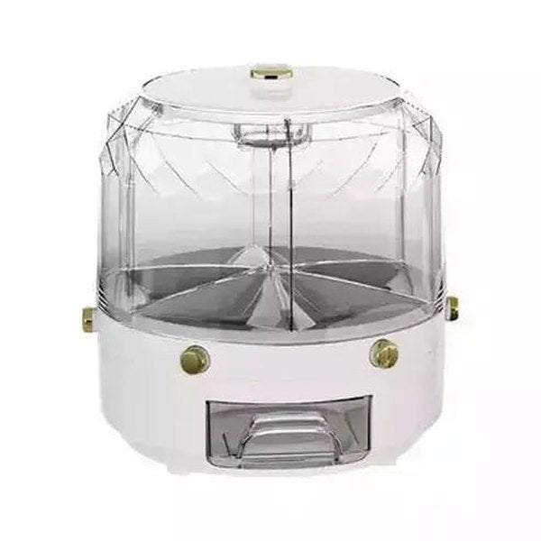 Rice Storage Box Food Storage Containers White Rice Storage Box Cereal Dispenser – Dondepiso