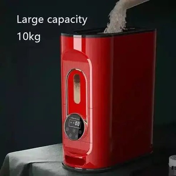 Smart Rice Bucket Food Storage Containers Smart Electric Vacuum Rice Storage Container · Dondepiso