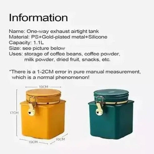 Coffee Storage Jar Food Storage Sealed Coffee Storage Jar with Lid · Dondepiso