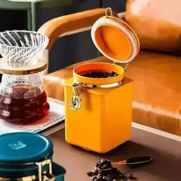 Coffee Storage Jar Food Storage Sealed Coffee Storage Jar with Lid · Dondepiso
