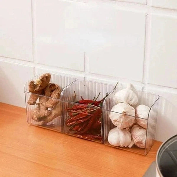 Fridge Side Door Storage Drawer - Large Opening Plastic Food Organizer Box