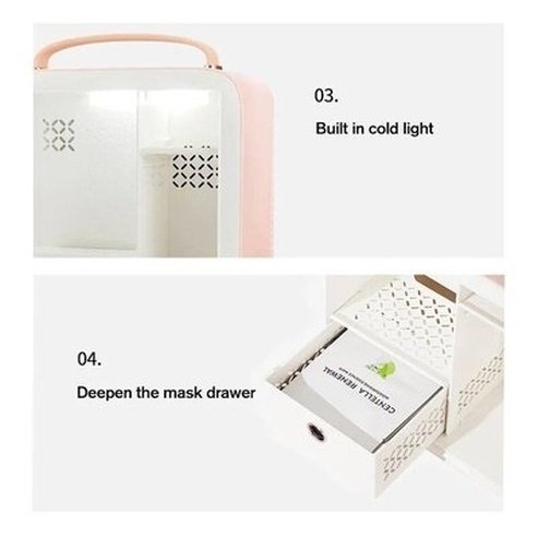 GEVILAN Mini Beauty Products Storage Refrigerator