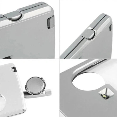 Handheld LED Magnifier - Portable 3X/6X Ultra-Thin Acrylic Magnifying Glass