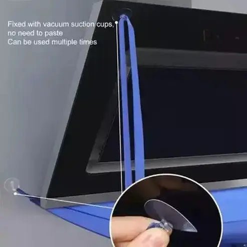 Extractor hood cleaning kit Household Cleaning Supplies Blue Range Hood Cleaning Pipe and Bag Kit · Dondepiso