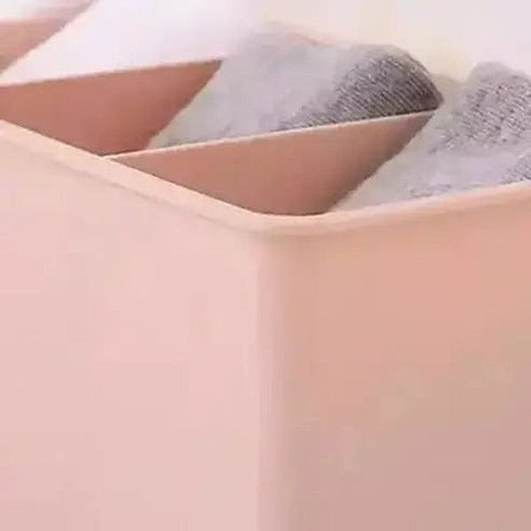 Plastic Underwear Storage Box Household Storage Containers Multi Grid Underwear Organizer Storage Box – Dondepiso