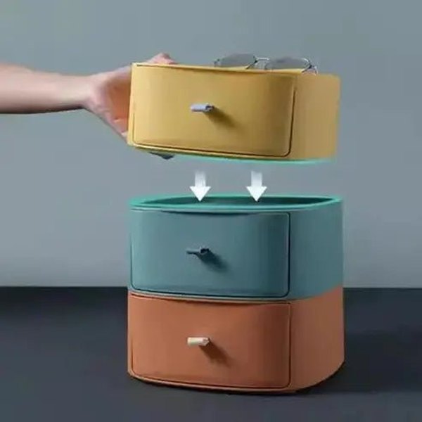 Stackable Storage Drawer Household Storage Containers Stackable Storage Drawer type Organizer Box – Dondepiso