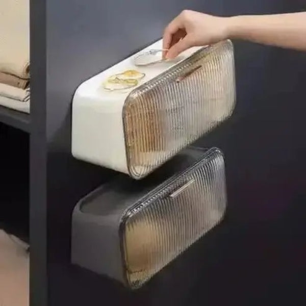 Socks Storage Container Household Storage Containers Wall Mount Socks Hanging Storage Box – Dondepiso