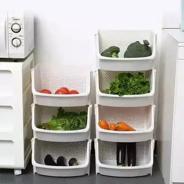Kitchen Storage Baskets Kitchen Organizers Stackable Plastic Kitchen Storage Baskets · Dondepiso