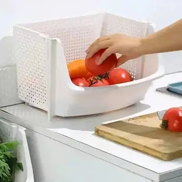 Kitchen Storage Baskets Kitchen Organizers Stackable Plastic Kitchen Storage Baskets · Dondepiso