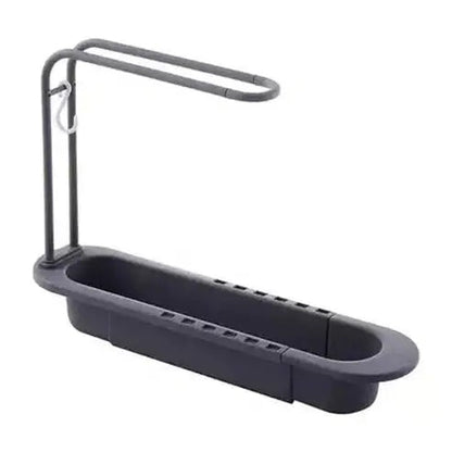 Sink Sponge Drain Rack Kitchen Utensil Holders & Racks Gray Collapsible Sink Sponge Drain Rack - Dondepiso