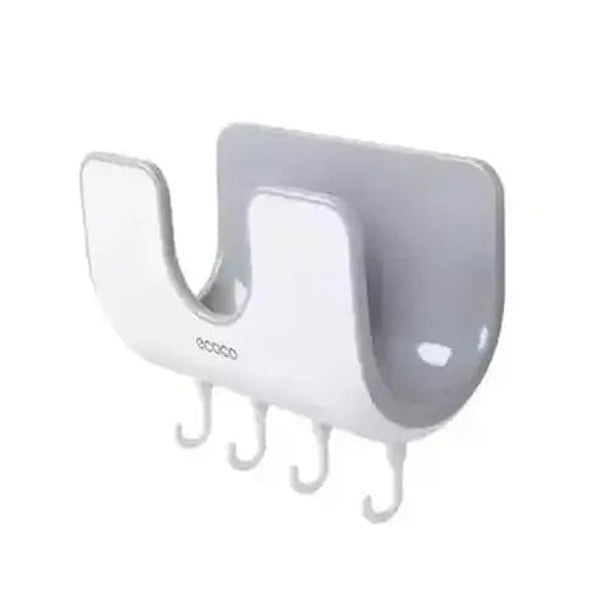 Pot Lid Rack Kitchen Utensil Holders & Racks Gray ECOCO Wall-Mounted Pot Lid Storage Rack - Dondepiso