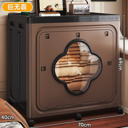 Large Capacity Blanket Storage Box with Lid